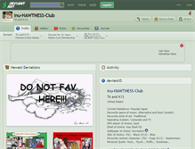 Tablet Screenshot of inu-hawtness-club.deviantart.com