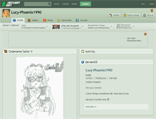 Tablet Screenshot of lucy-phoenix1990.deviantart.com
