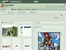 Tablet Screenshot of misterpickles.deviantart.com