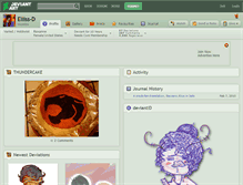Tablet Screenshot of elliss-d.deviantart.com