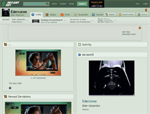 Tablet Screenshot of edercoree.deviantart.com