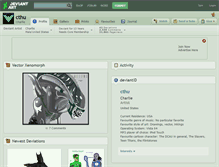 Tablet Screenshot of cthu.deviantart.com