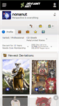 Mobile Screenshot of nonanut.deviantart.com