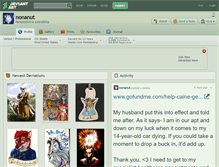 Tablet Screenshot of nonanut.deviantart.com