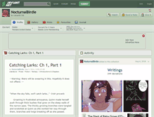 Tablet Screenshot of nocturnalbirdie.deviantart.com