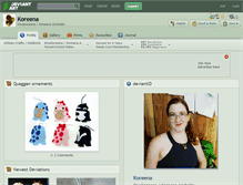Tablet Screenshot of koreena.deviantart.com