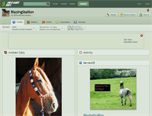 Tablet Screenshot of blazingstallion.deviantart.com