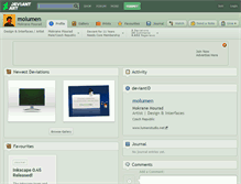Tablet Screenshot of molumen.deviantart.com