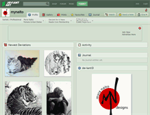 Tablet Screenshot of mynaito.deviantart.com