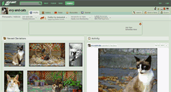 Desktop Screenshot of evy-and-cats.deviantart.com