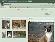 Tablet Screenshot of evy-and-cats.deviantart.com