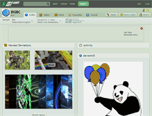 Tablet Screenshot of bigbc.deviantart.com