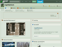 Tablet Screenshot of angelikahstock.deviantart.com