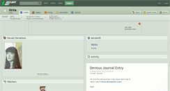 Desktop Screenshot of kirira.deviantart.com