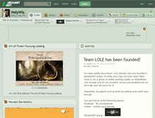 Tablet Screenshot of holywiz.deviantart.com