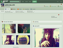 Tablet Screenshot of californialuv84.deviantart.com