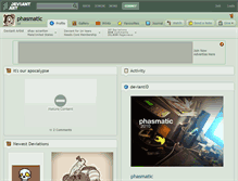 Tablet Screenshot of phasmatic.deviantart.com