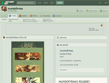 Tablet Screenshot of mundofirmas.deviantart.com