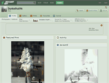 Tablet Screenshot of dunkelhut96.deviantart.com