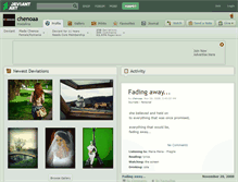 Tablet Screenshot of chenoaa.deviantart.com