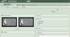 Desktop Screenshot of modernduck.deviantart.com