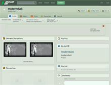 Tablet Screenshot of modernduck.deviantart.com