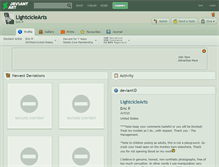 Tablet Screenshot of lightciclearts.deviantart.com