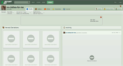 Desktop Screenshot of no-clothes-for-me.deviantart.com