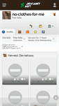 Mobile Screenshot of no-clothes-for-me.deviantart.com