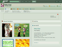 Tablet Screenshot of patty-chan.deviantart.com