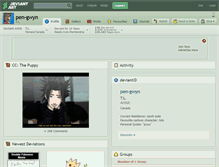 Tablet Screenshot of pen-gwyn.deviantart.com