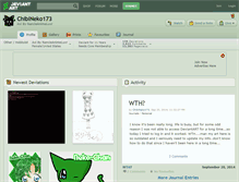 Tablet Screenshot of chibineko173.deviantart.com