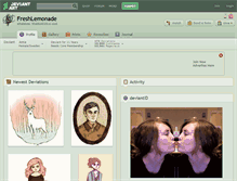 Tablet Screenshot of freshlemonade.deviantart.com