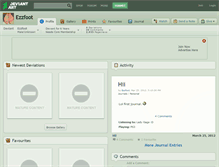 Tablet Screenshot of ezzfoot.deviantart.com