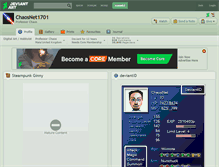 Tablet Screenshot of chaosnet1701.deviantart.com