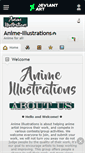 Mobile Screenshot of anime-illustrations.deviantart.com