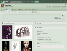 Tablet Screenshot of kornfans.deviantart.com