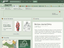 Tablet Screenshot of diego2528.deviantart.com
