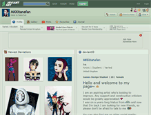 Tablet Screenshot of mkkitanafan.deviantart.com