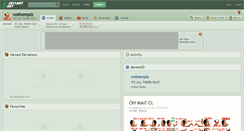 Desktop Screenshot of nothemplz.deviantart.com