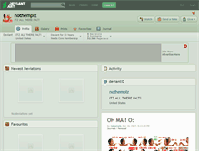 Tablet Screenshot of nothemplz.deviantart.com