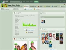 Tablet Screenshot of luigi-daisy-club.deviantart.com