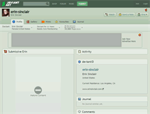 Tablet Screenshot of erin-sinclair.deviantart.com
