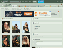 Tablet Screenshot of animal57.deviantart.com