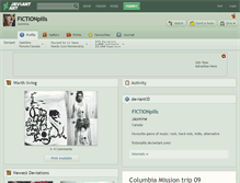 Tablet Screenshot of fictionpills.deviantart.com