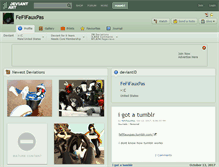 Tablet Screenshot of fefifauxpas.deviantart.com