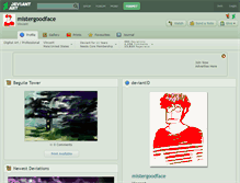 Tablet Screenshot of mistergoodface.deviantart.com