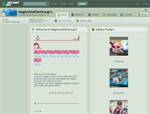 Tablet Screenshot of meganimefangroup.deviantart.com