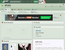 Tablet Screenshot of adi-sama.deviantart.com