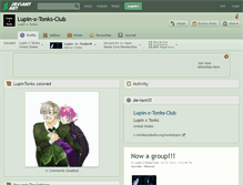 Tablet Screenshot of lupin-x-tonks-club.deviantart.com